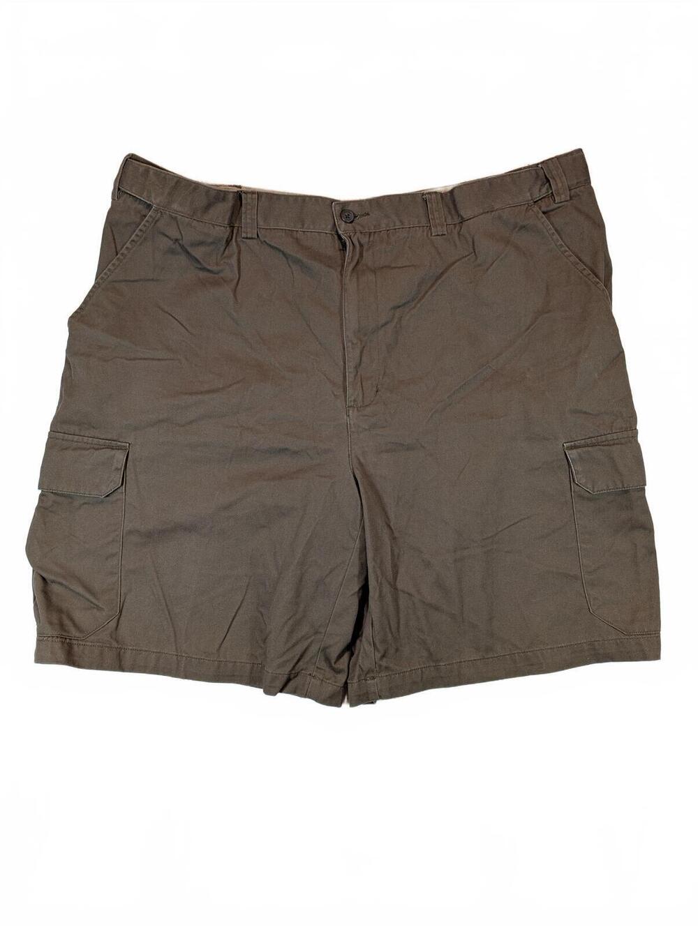 Geoffrey Beene Cotton Cargo Chino Utility Shorts Flat Front Casual Mens Size 42W